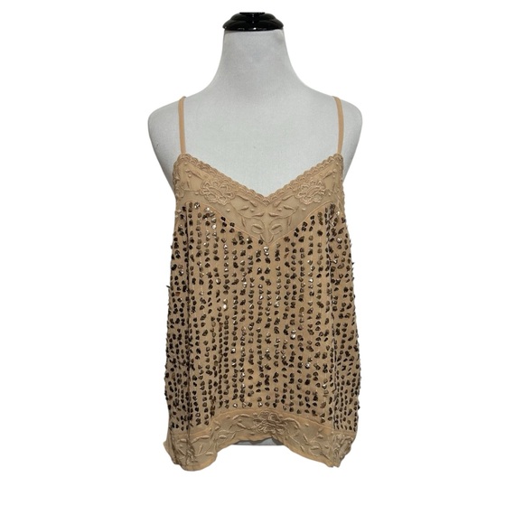 Zara basic collection medium sequined tank top - Picture 1 of 8